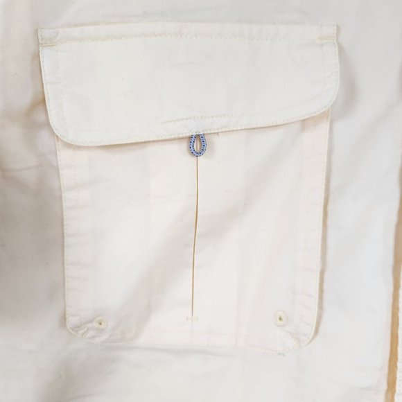 World Wide Sportsman Quick Dry Fishing Shirt L Mens Yellow Short Sleeve Vented - Picture 6 of 14